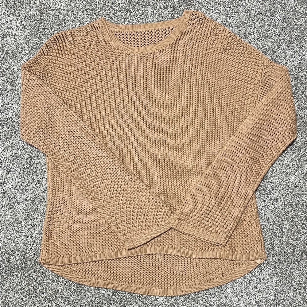 lululemon athletica Brown Crew Neck Sweater